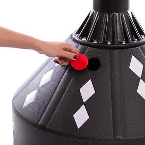 Мішок боксерський підлоговий для відпрацювання ударів з водоналивною основою SP-Sport SC-87005 висота 180см чорний-коричневий Код, фото 2