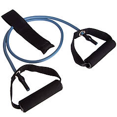 Еспандер трубчастий з ручками з дверним фіксатором FI-2659-B 6LB (латекс, d-8,5x6 мм, l-120 см, синій) Код