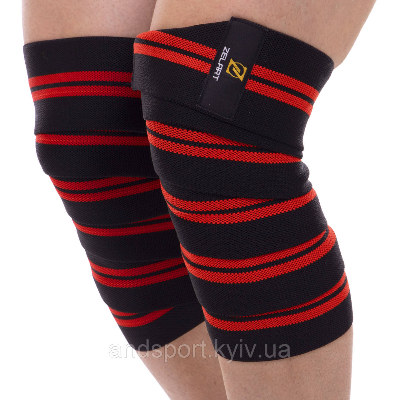 Бинти на коліна (для присідань) (2 шт.) Zelart TA-2646 (довжина-200 см, ширина-8 см) Код TA-2646