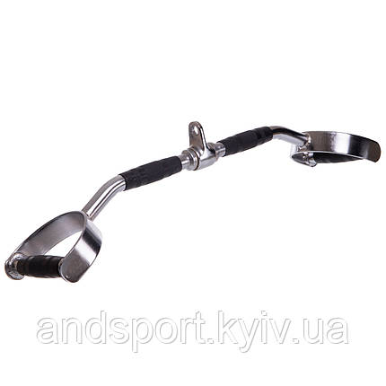 Рукоятка для м'язів спини вузький паралельний хват прогумована Zelart TA-2735 Код TA-2735, фото 1