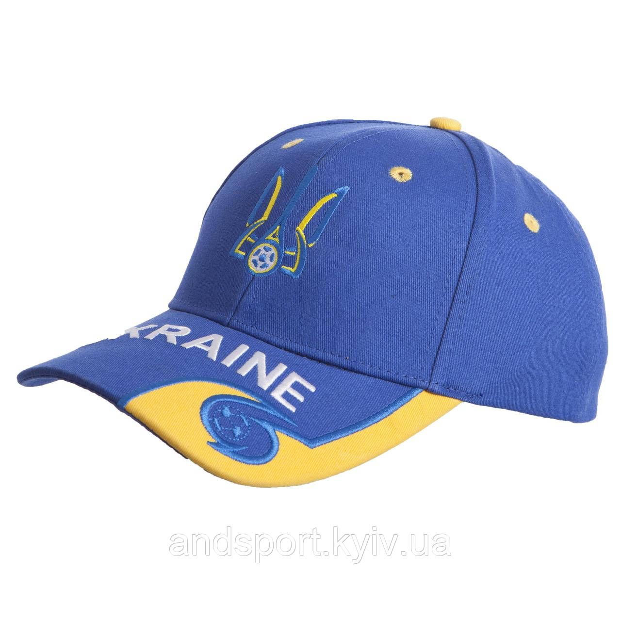 Кепка футбольного клубу УКРАЇНА SP-Sport CO-0807 синій-жовтий Код CO-0807