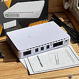 Безперебійник для роутера, оптики, терміналу, відеокамери UPS POE 432, 8800 mAh 5V/9V/12V Білий, фото 2