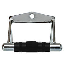 Ручка підвійми для нижньої тяги ручка для блокового тренажера Zelart TA-5131 хром Код TA-5131, фото 4