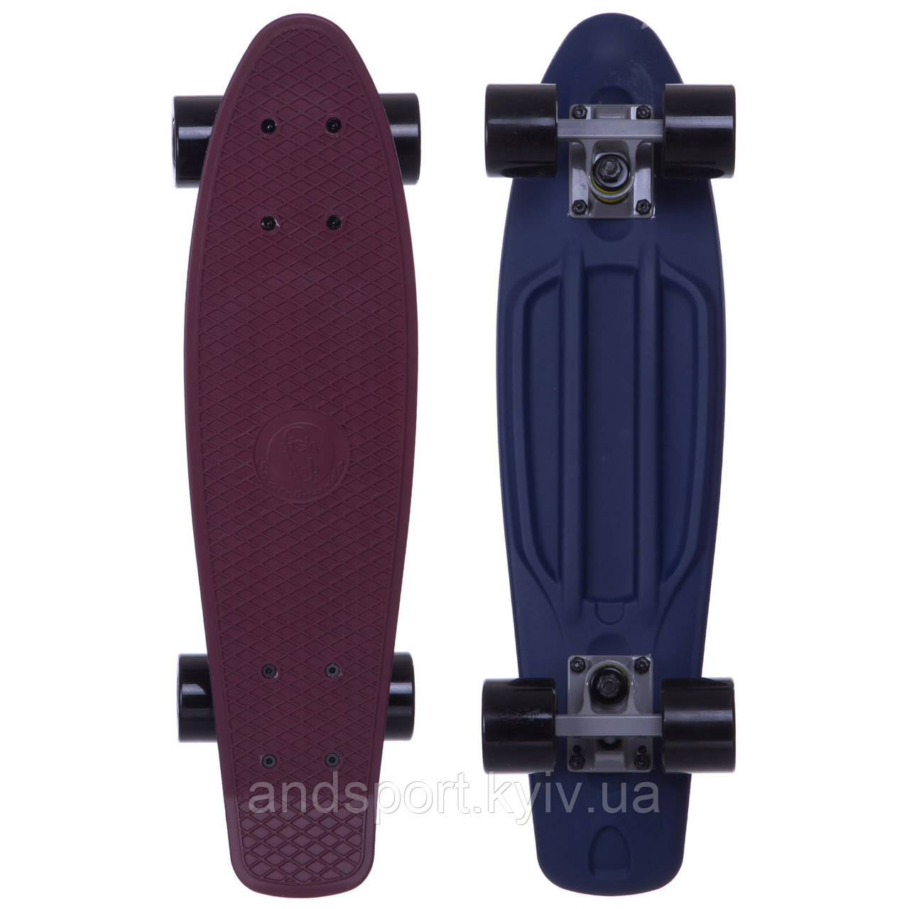 Скейтборд Пенні Penny SK-410-5 бордовий-темно-синій Код SK-410-5