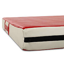 Мат спортивний LEV LV-1810 червоний-білий Код LV-1810, фото 4