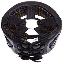 Шолом боксерський у мексиканському стилі шкіряний UFC PRO Prem Lace Up UHK-75056 L-XL чорний Код UHK-75056, фото 2