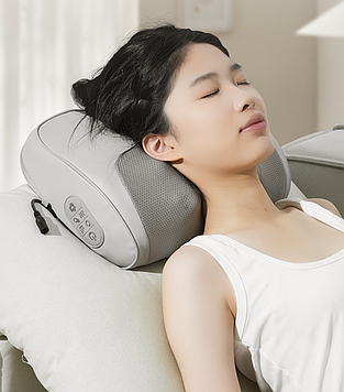 Багатофункціональна масажна подушка з функцією гарячого компресу