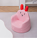 Дитяче крісло-пуфік M 5721 Rabbit Рожевий зайчик, фото 4