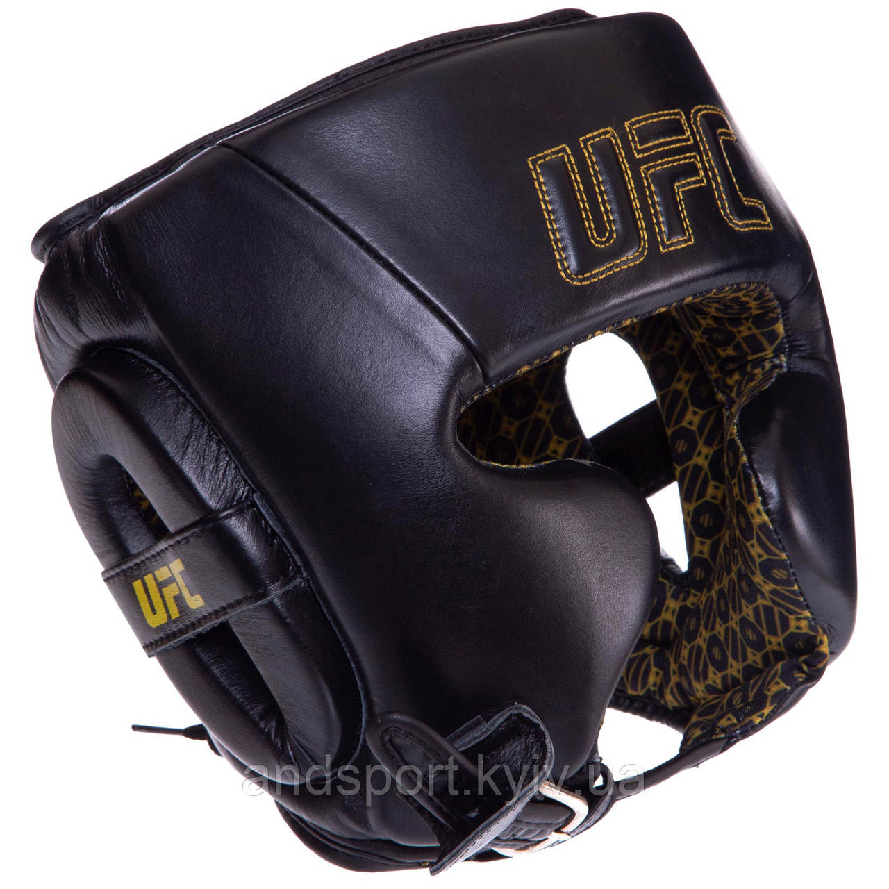 Шолом боксерський у мексиканському стилі шкіряний UFC PRO Prem Lace Up UHK-75057 2XL чорний Код UHK-75057