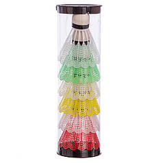 Волани для бадмінтону SP-Sport BD-2114-6 6шт різні кольори Код BD-2114-6