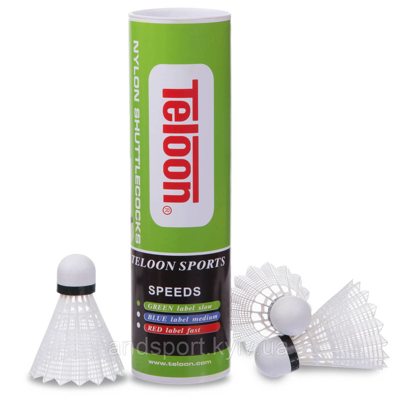 Волани для бадмінтону TELOON TB300 6шт білий Код TB300