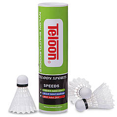 Волани для бадмінтону TELOON TB300 6шт білий Код TB300