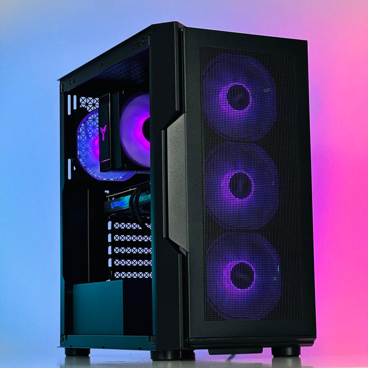 Ігровий комп'ютер AMD Ryzen 7 5700X3D | RTX 5070 12GB "RYZEN BLACK", фото 1