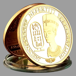 Пам'ятна монета в гаманець Єгипетська цариця Нефертітіні.