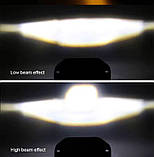 Led фара ближнього та далекого світла з функцією ДХО та повороту 40w 12-36v (122*92*53 мм), фото 5