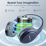 Навушники бездротові Siindoo Jh-919 сині (navy blue), фото 3