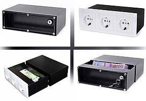 Сейф-розетка Griffon SK.3 (ВxШxГ:74x217x140) сейф в стену, сейф тайник, сейф для дома