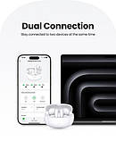 Навушники бездротові Ugreen WS206 HiTune T3 Pro TWS стереогарнітура біла, фото 4