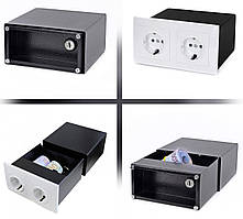 Сейф-розетка Griffon SK.2 (ВxШxГ:74x145x140) сейф в стіну, сейф тайник, сейф для дома
