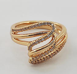 Кільце Спіраль медичне золото, розмір 18,19