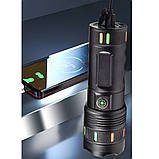 Ліхтарик Night Vision fluorescence 701-PM10-TG, Li-Ion акум., ЗП Type-C, індикація заряда, zoom, фото 3