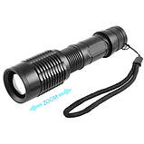 Ліхтарик Police 1861-T6, 1x18650, zoom, ЗП 220V/12V, фото 2