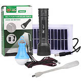 Ліхтарик YW-037-3W, 1 лампа 3W, гнучка Led лампа, Li-Ion акум., сонячна батарея, фото 2