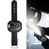 Ліхтарик на руку W04-LED, Li-Ion акум., ЗП Type-C, компас, фото 3