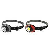 Ліхтарик налобний 1801-COB, 3xAAA, фото 2