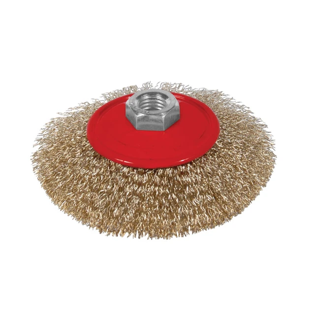 Щітка конусна для КШМ болгарки гофрована дріт 125 мм