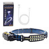 Ліхтарик налобний BL-W690-2-SMD (White+red), Motion Sensor, Li-Ion акумулятор, ЗУ Type-C, фото 2