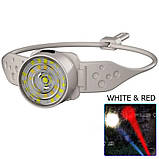 Ліхтарик налобний G25-XPG+30SMD (White+Yellow+red-blue), Li-Ion акумулятор, ЗП Type-C, фото 5