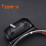 Ліхтарик налобний KX-214-3LED, 1x18650, ЗУ Type-C, фото 4