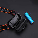 Ліхтарик налобний KX-214-3LED, 1x18650, ЗУ Type-C, фото 5