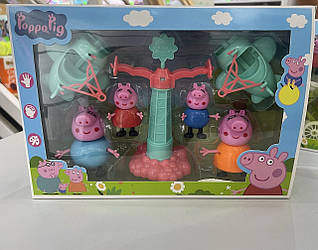 Ігровий набір сім'я свинок гойдалки