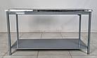 Стіл із нержавіючої сталі на металевій основі, 1500х600х850 мм., Б/у, фото 2