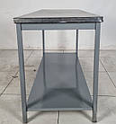 Стіл із нержавіючої сталі на металевій основі, 1500х600х850 мм., Б/у, фото 4