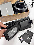 Чоловічий подарунковий набір ремінь і портмоне дерев'яній коробці СК (451), фото 9
