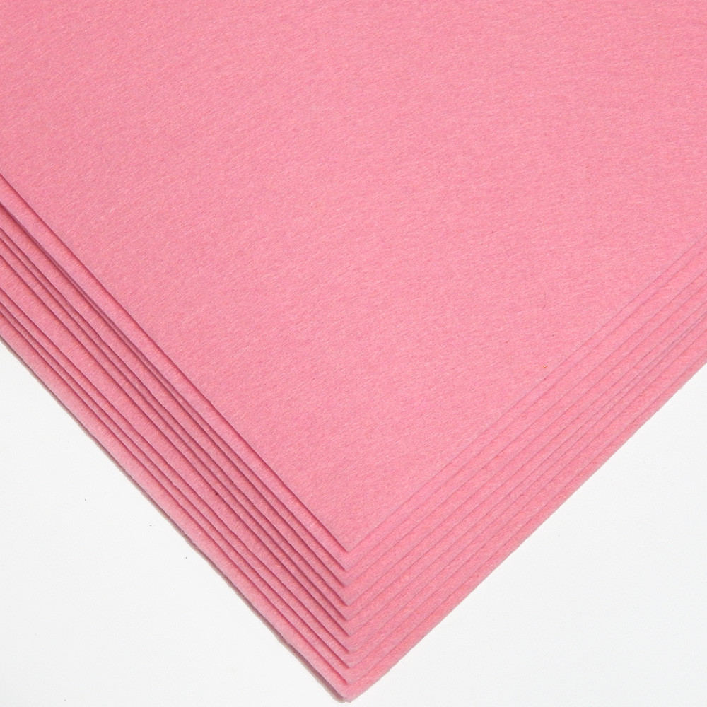 Фетр твердий лист 30х20 см, 2 мм, світло-рожевий (Китай)