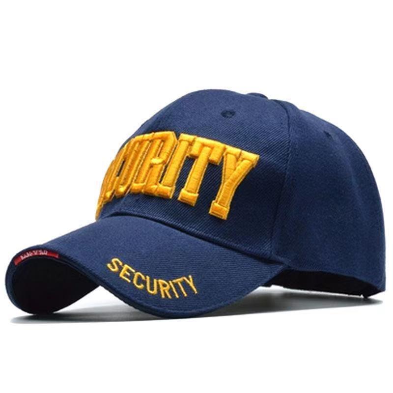 Кепка-бейсболка "Security" синій колір (золота вишивка)