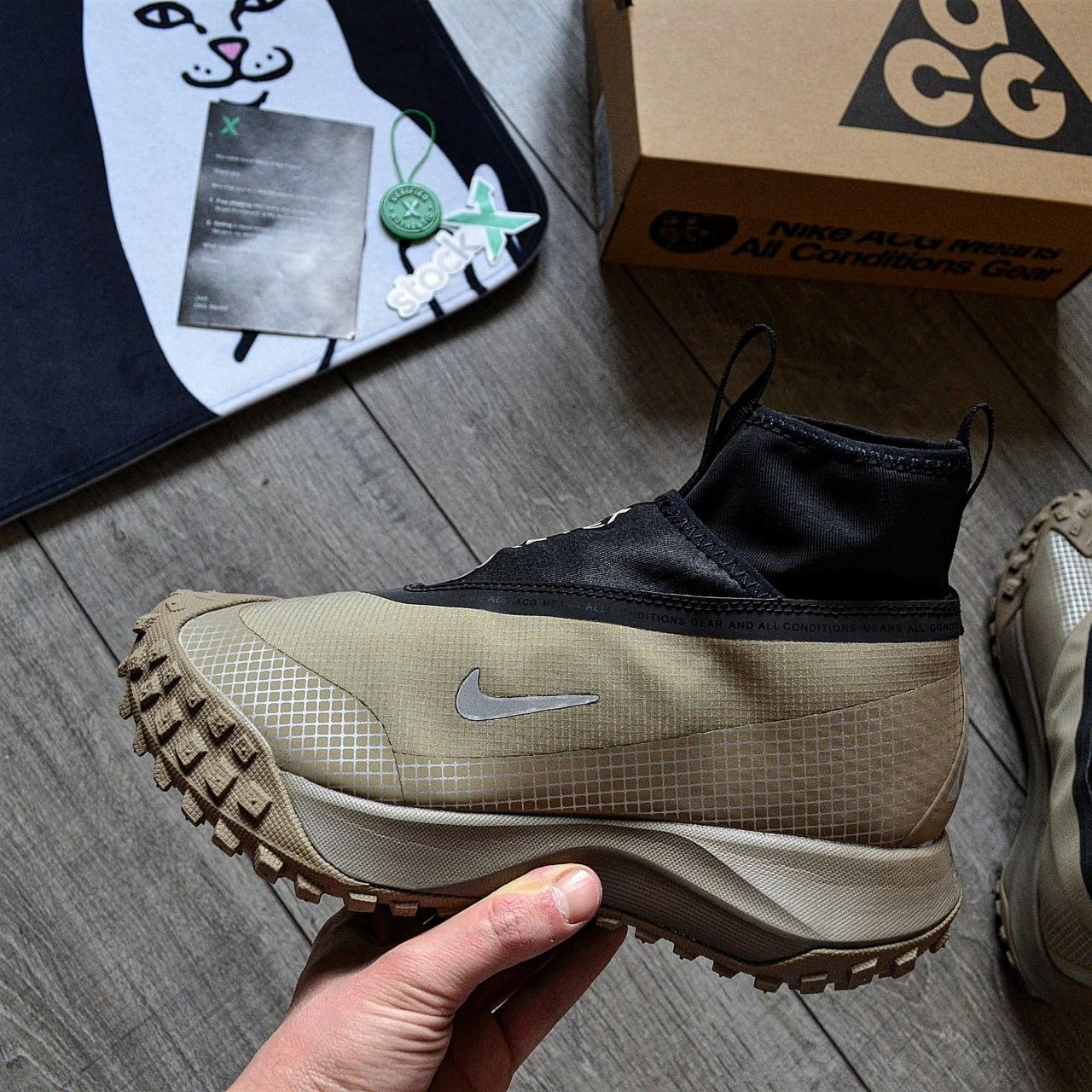 Зимові Чоловічі Кросівки Nike ACG Mountain Fly Gore-Tex Beige / Найк АСГ Маунтін Флай Гор Текс Бежеві