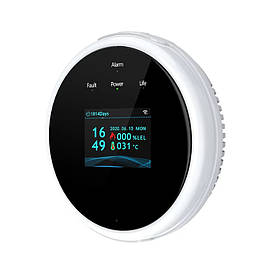 Розумний Wi-Fi датчик витоку газу Tuya Smart GS21 з LED-дисплеєм і сповіщенням на смартфон