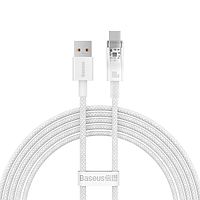 Кабель Baseus Explorer Series with Smart Temperature Contr USB to Type-C 100W White 2m (CATS010502)
