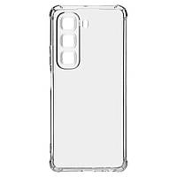 Прозорий чохол для Infinix Hot 50 4G із захистом камери та посиленими бортами, силіконовий бампер