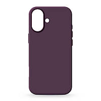 Силіконовий чохол для Apple iPhone 16, ICON2 Case, Бордовий, Soft Touch, протиударний, з мікрофіброю