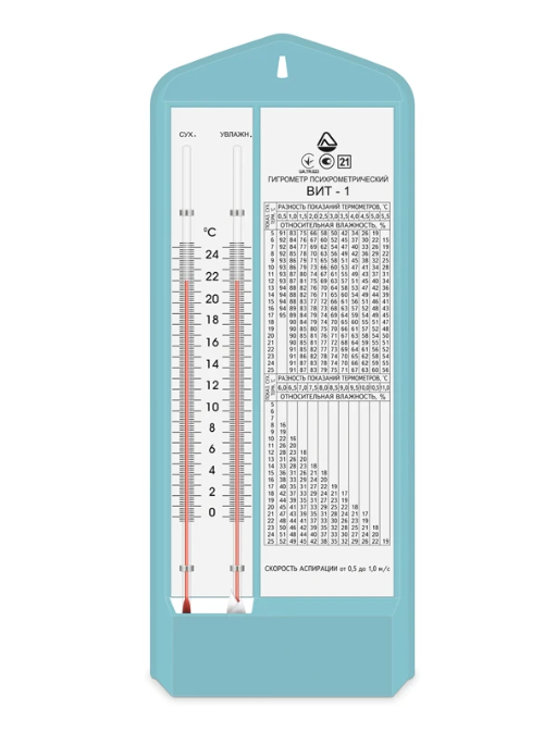 Гігрометр психрометричний ВИТ-1 (0 °C ... +25 °C), фото 1