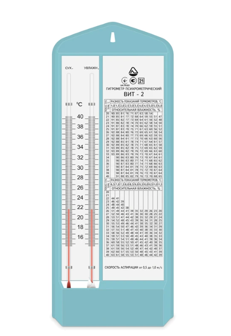 Гігрометр психрометричний ВИТ-2 (+15 °C ... +40 °C), фото 1