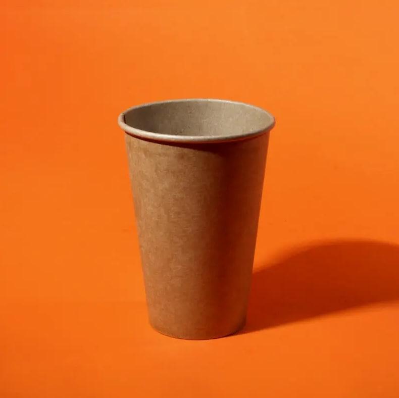 Склянка паперова 340мл. крафт d-80мм. (50шт.)