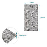 R061-2 Панель стінова у рулоні 3D 700мм*3,08м*2мм мармур чорний (D) SW-00002536, фото 5