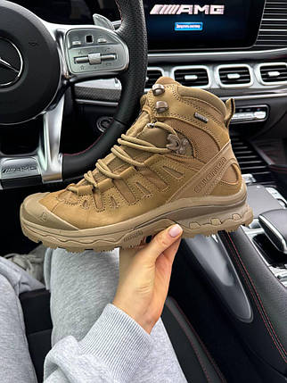 Зимові Чоловічі Кросівки Salomon Quest 4D GTX Forces 2 High / Саломон Квест 4Д ГТХ Форсіз 2 Високі Коричневі, фото 1